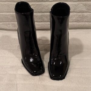 Mix No. 6 Shiny Black Heeled Boots